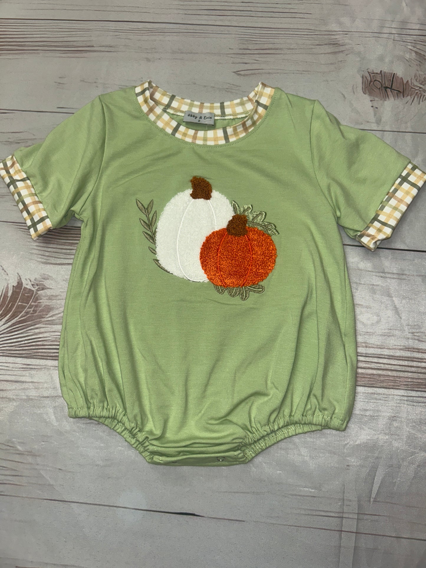 Abby & Evie French Knot Pumpkin Bubble