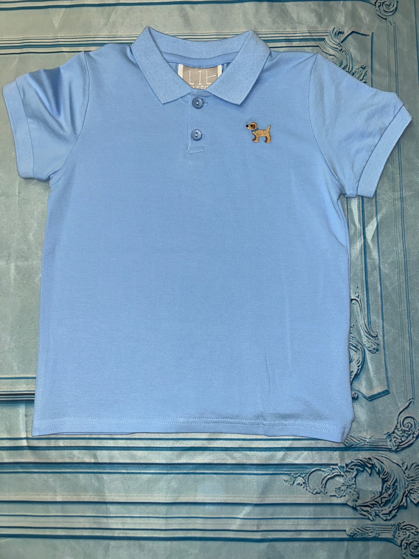 Lil Cactus Blue Dog Polo