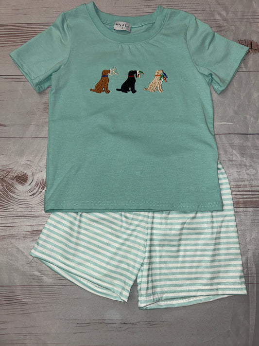 Abby & Evie Retriever’s 2-piece short set