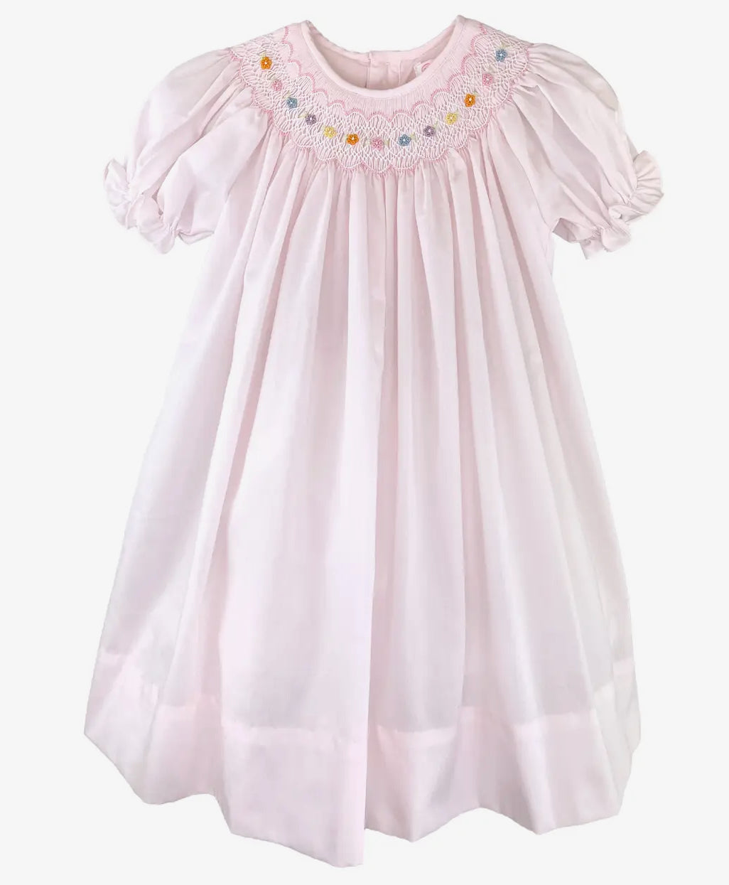 Petite Ami and Zubles Bishop Smocked Dress with Flowers