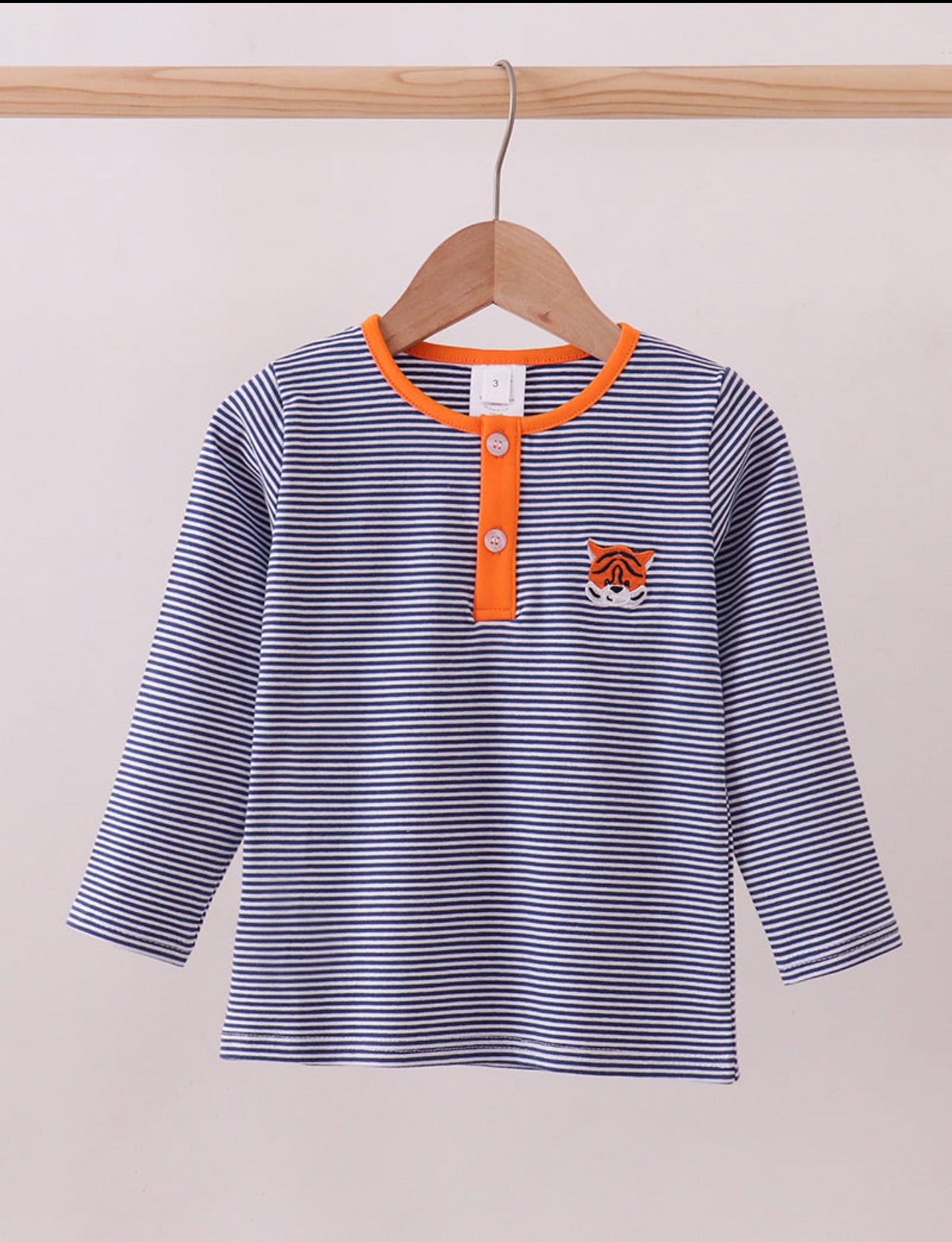 Auburn Stripe Tiger Top
