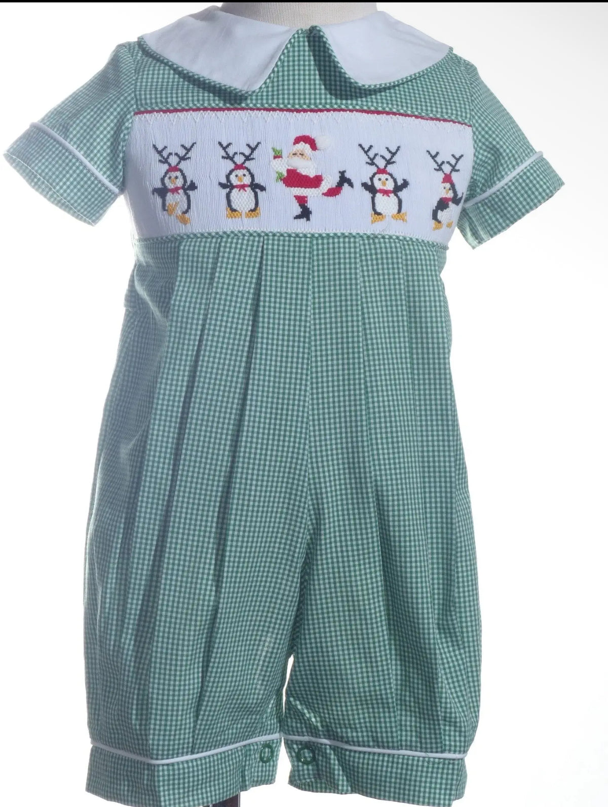 Mom and Me Santa With Friends Hand Smocked JonJon
