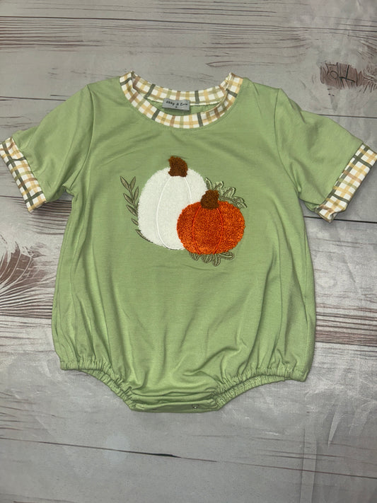 Abby & Evie French Knot Pumpkin Bubble