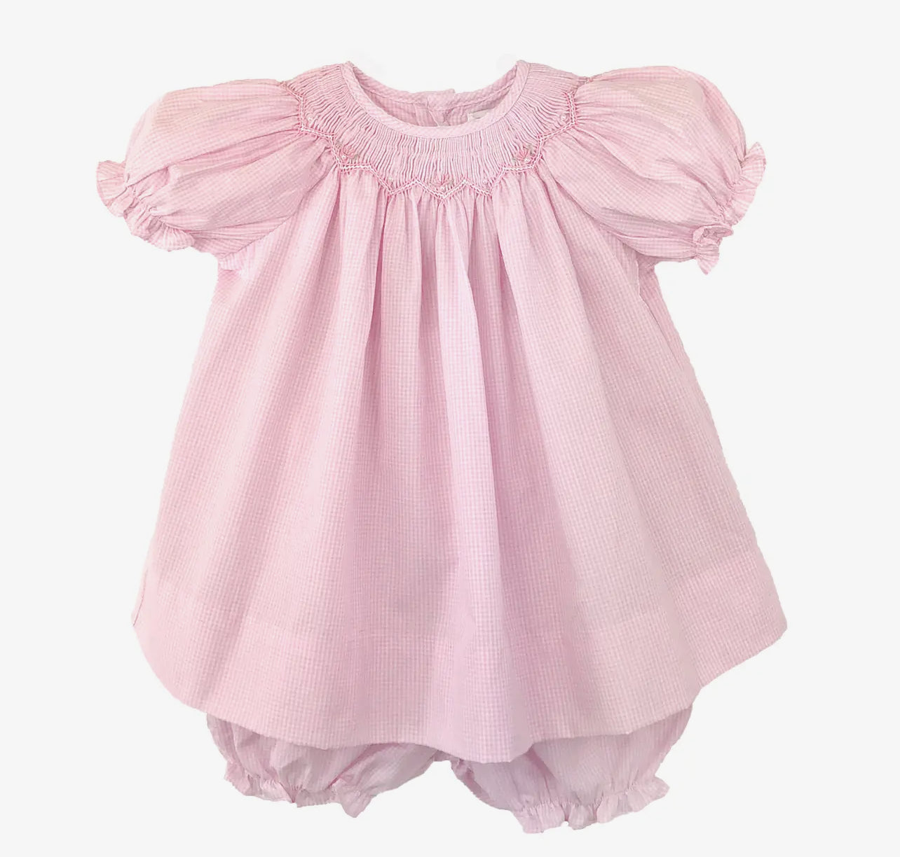 Petite Ami and Zubles Bishop Zig Zag Smocked Dress