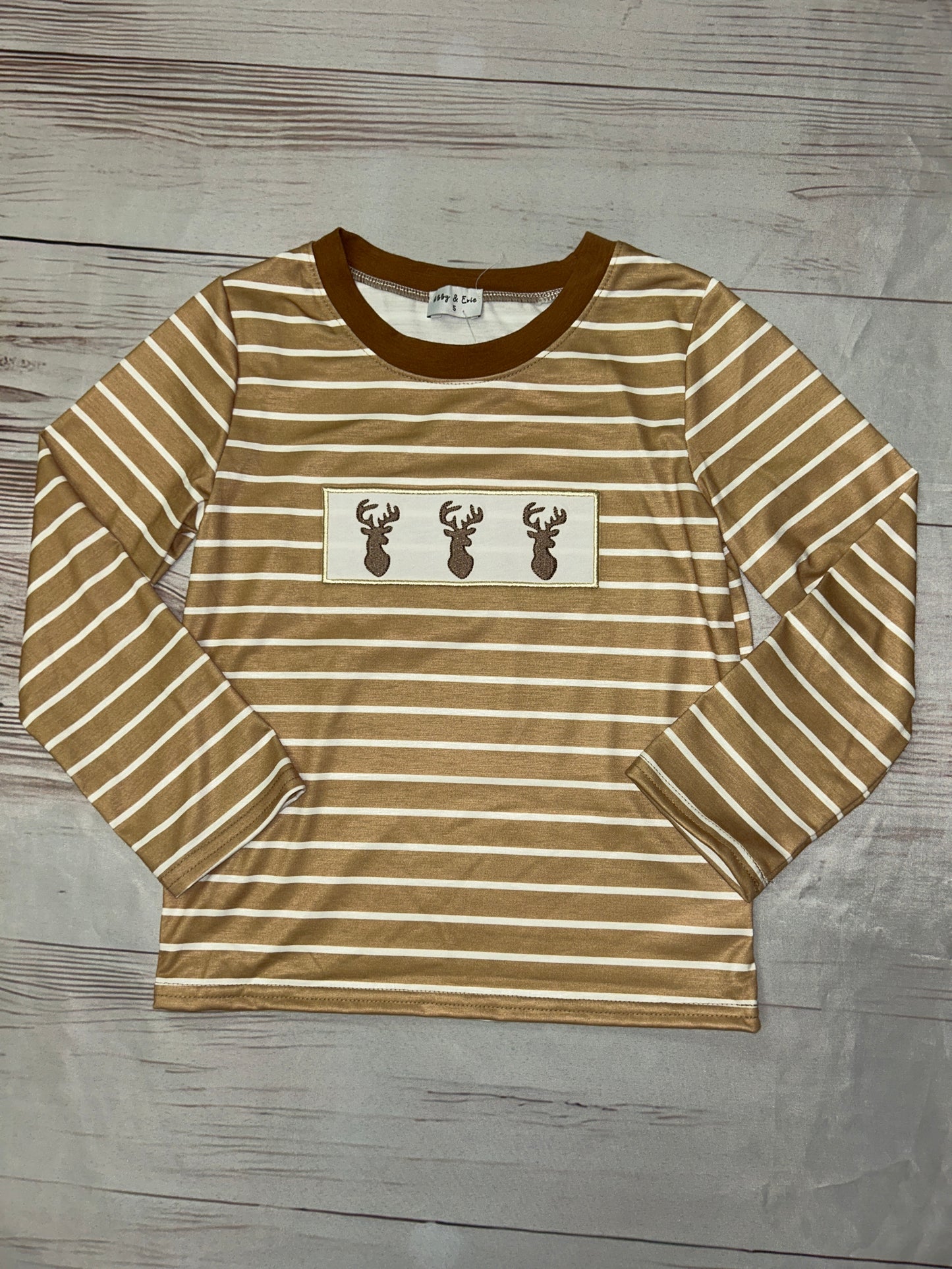 Abby & Evie Striped Big Buck Shirt