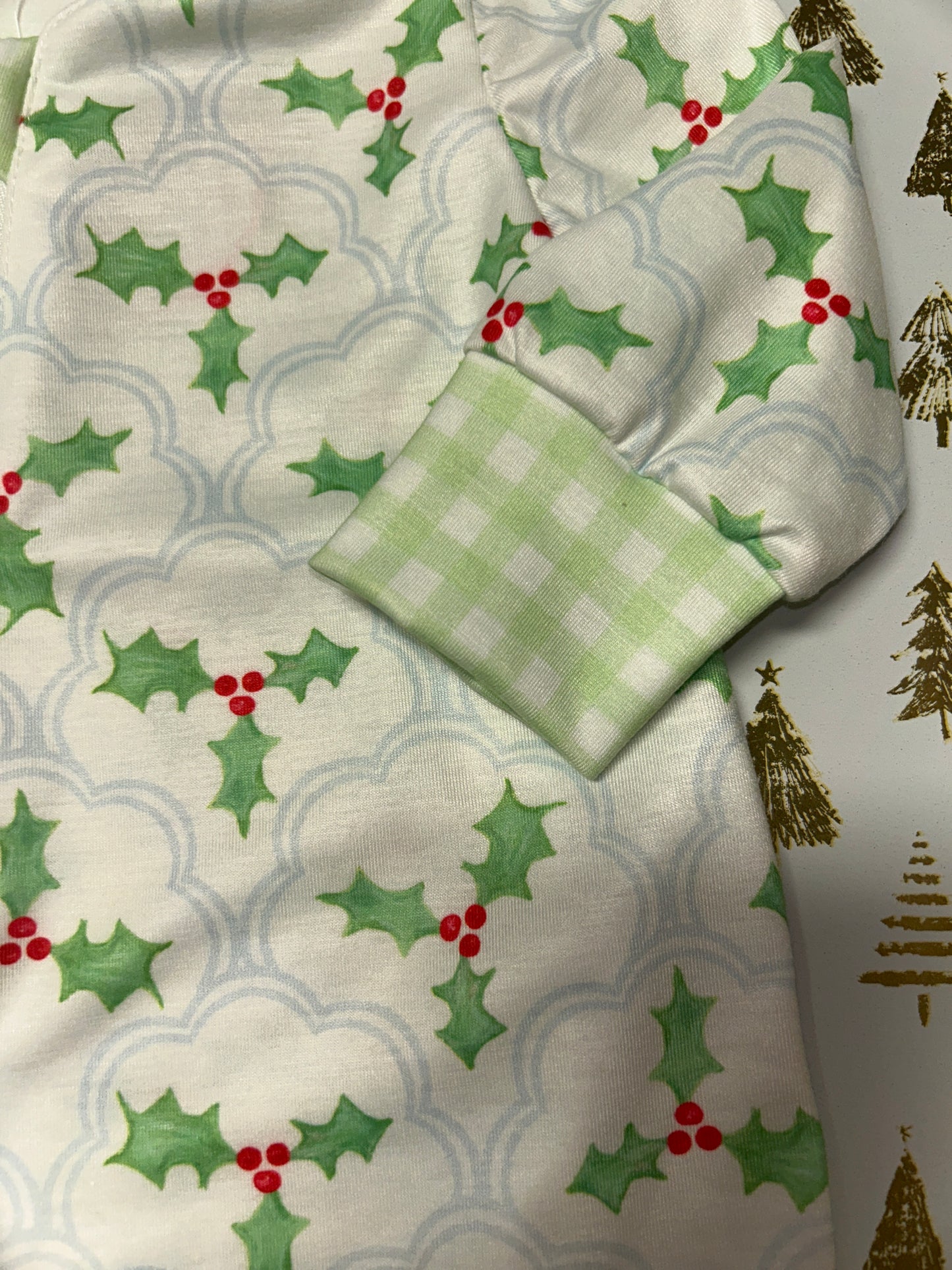 Abby & Evie HOLLY Jolly Onesie