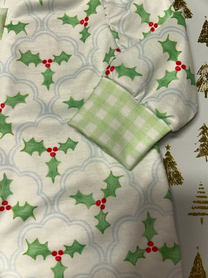 Abby & Evie HOLLY Jolly Onesie