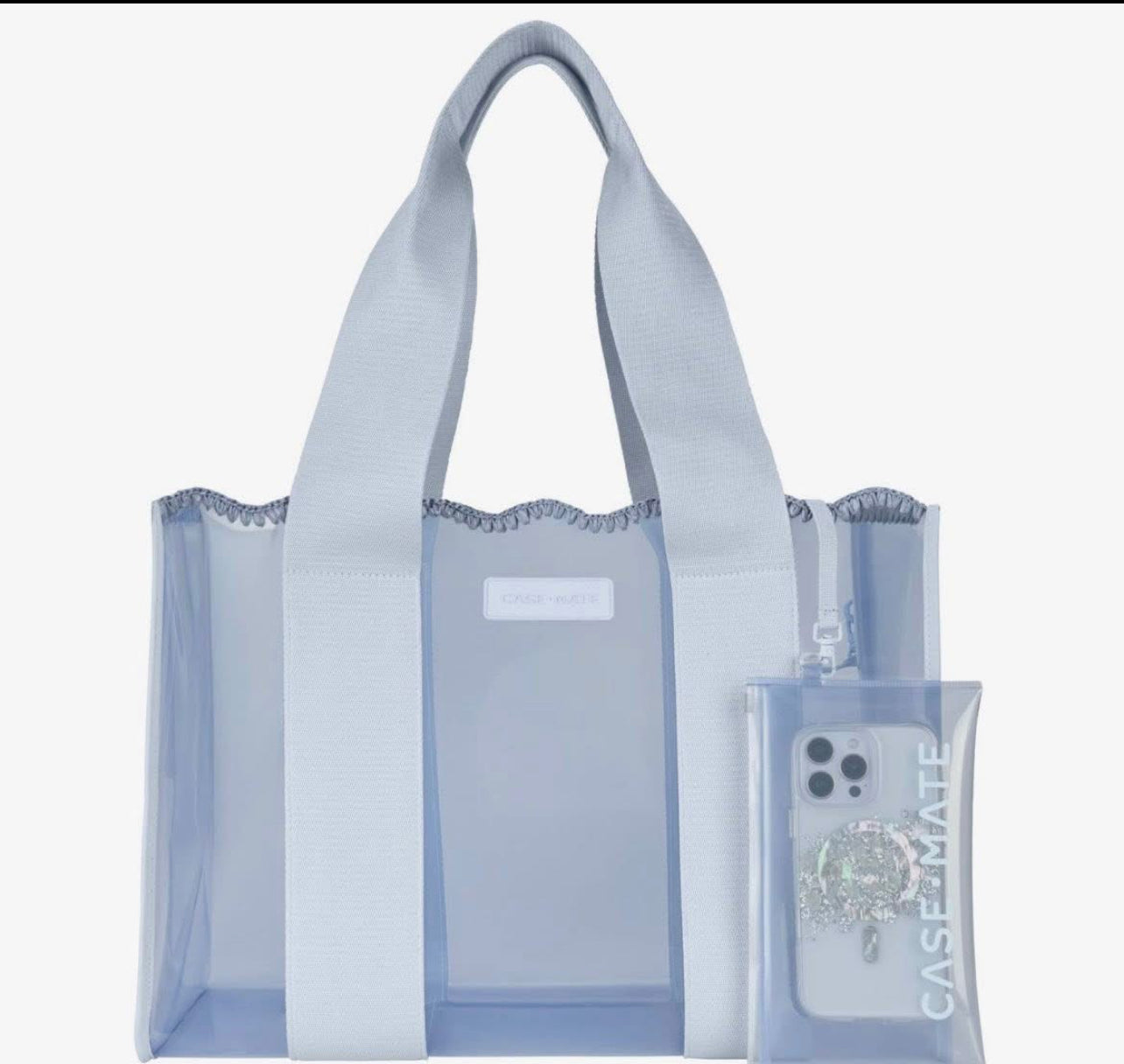 Case Mate Blue Crochet Weave Tote