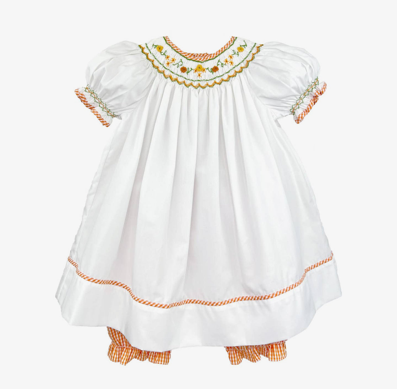 Petit Ami & Zubels Harvest Smocked Dress and Pantaloon