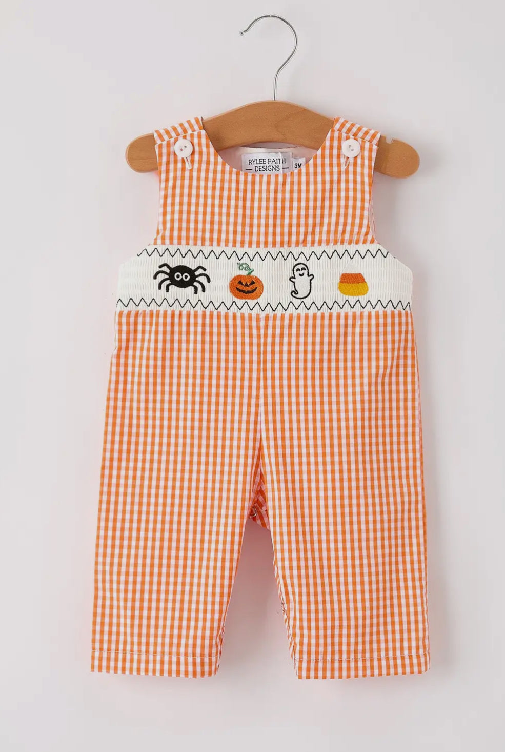 Rylee Faith Design Boys Ghost Pumpkin Spider Long-All