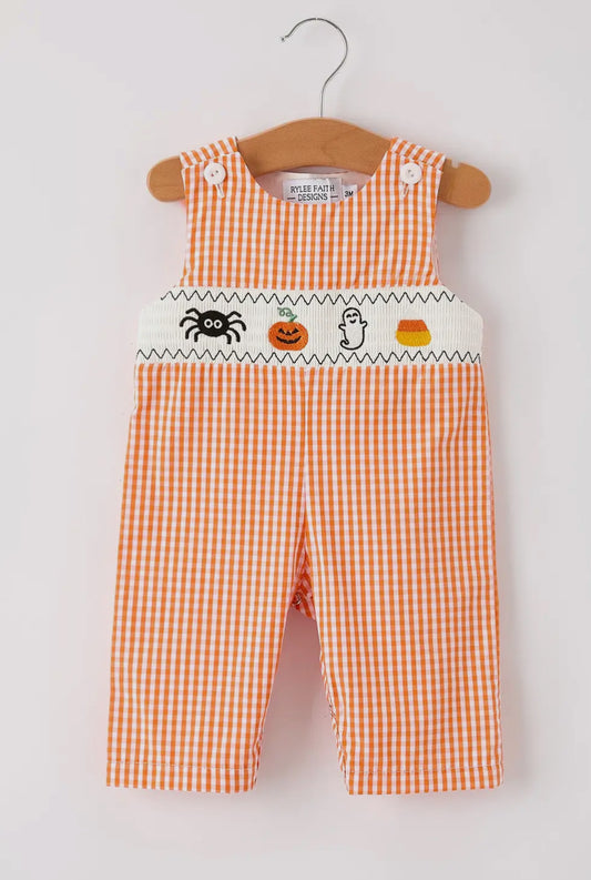 Rylee Faith Design Boys Ghost Pumpkin Spider Long-All