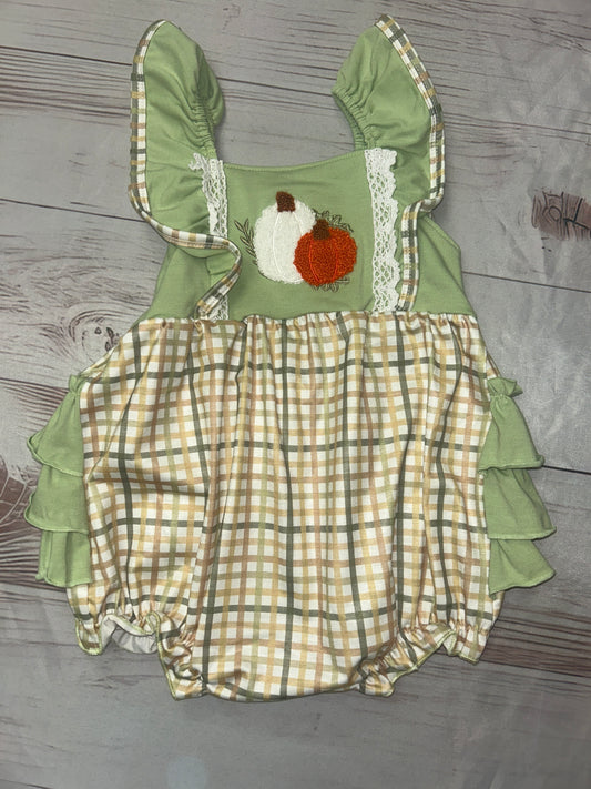 Abby & Evie                     Girls French Knot Pumpkin  Rufflebutt