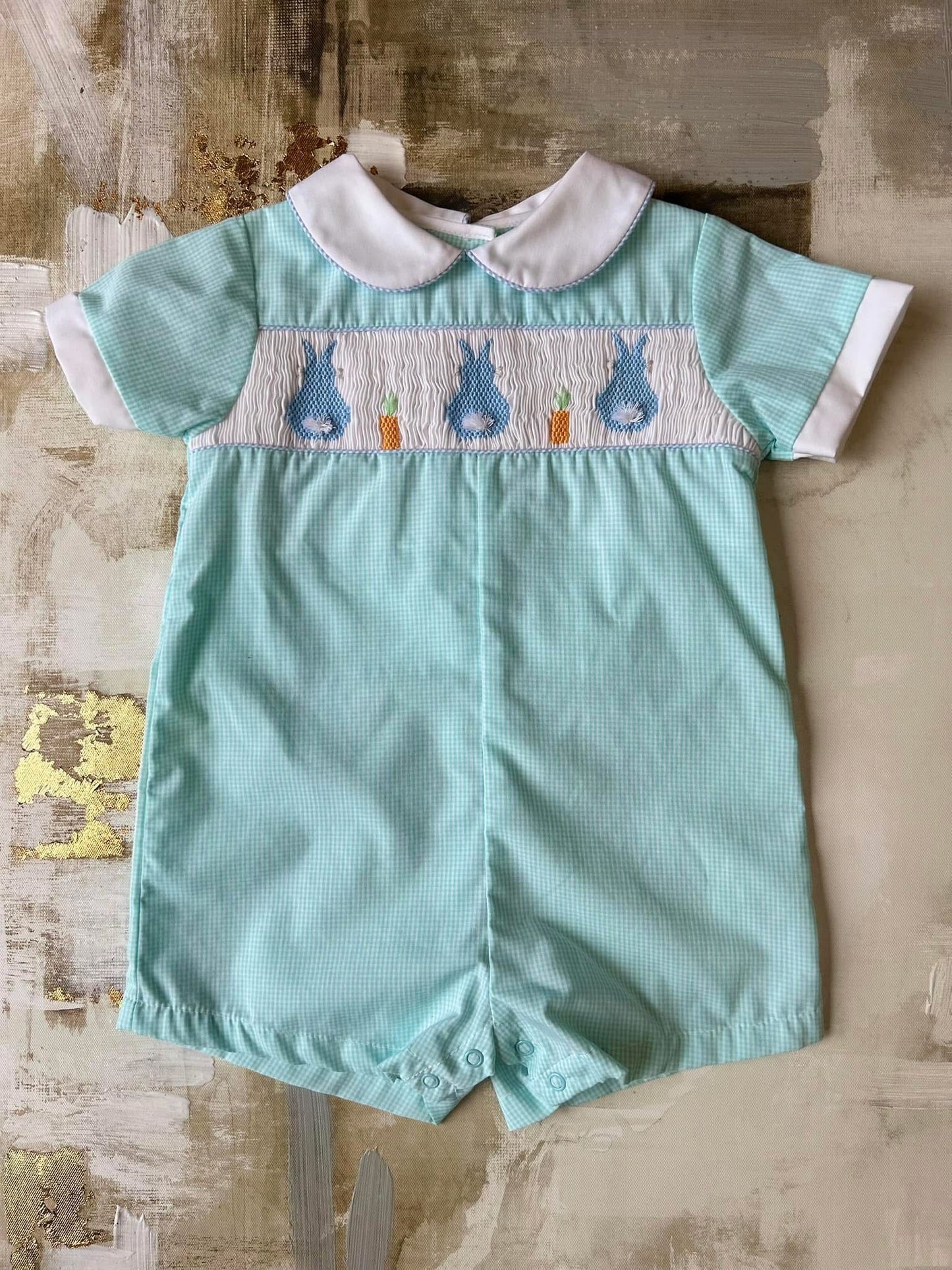 Smocked Easter Bunny Romper