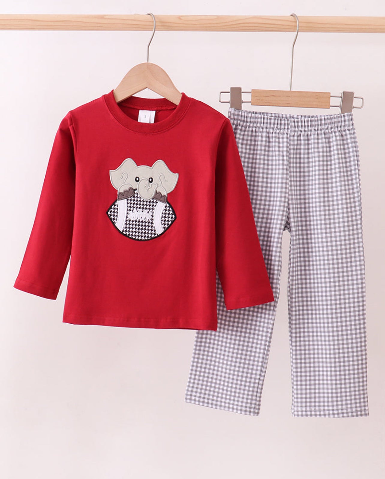 Alabama Boys 2 piece Elephant Applique set