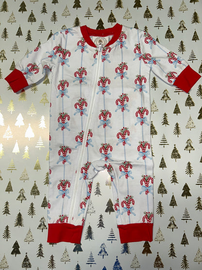 Cypress Row Children’s Candy Cane Onesie