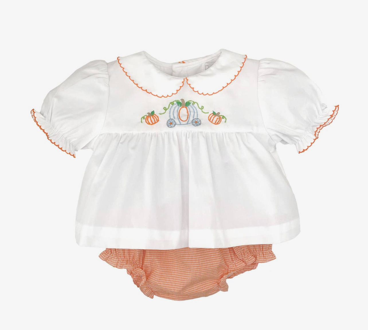 Petit Ami & Zubels Princess Pumpkin Embroidered Diaper Set