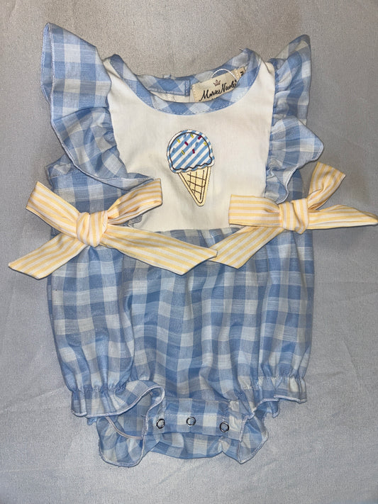 Girls Gingham Bubble