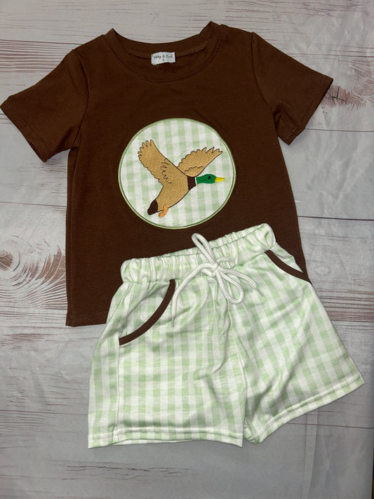 Abby & Evie Mallard Duck 2-piece shirt set
