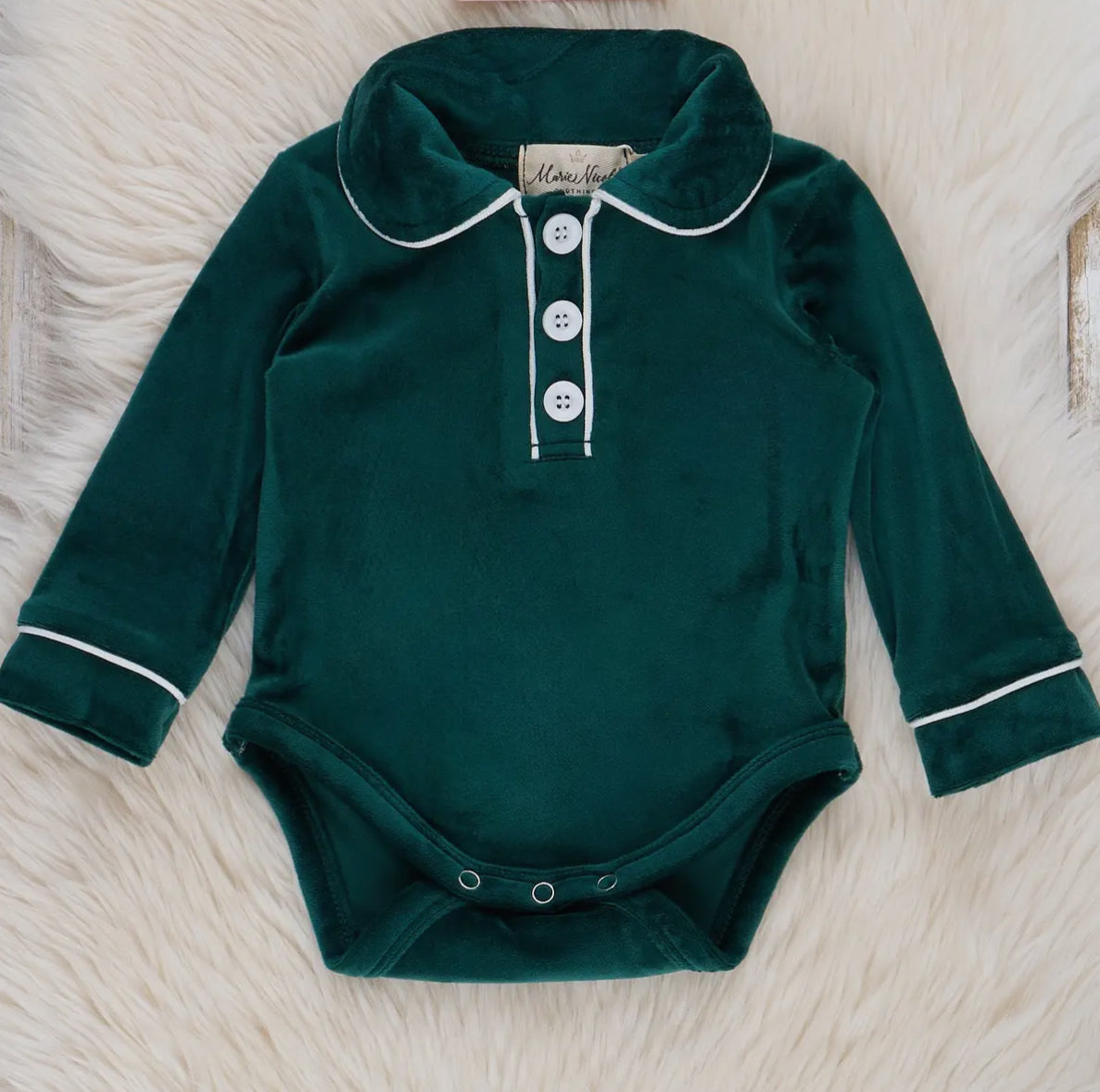 Marie Nicole Green Velvet Bubble