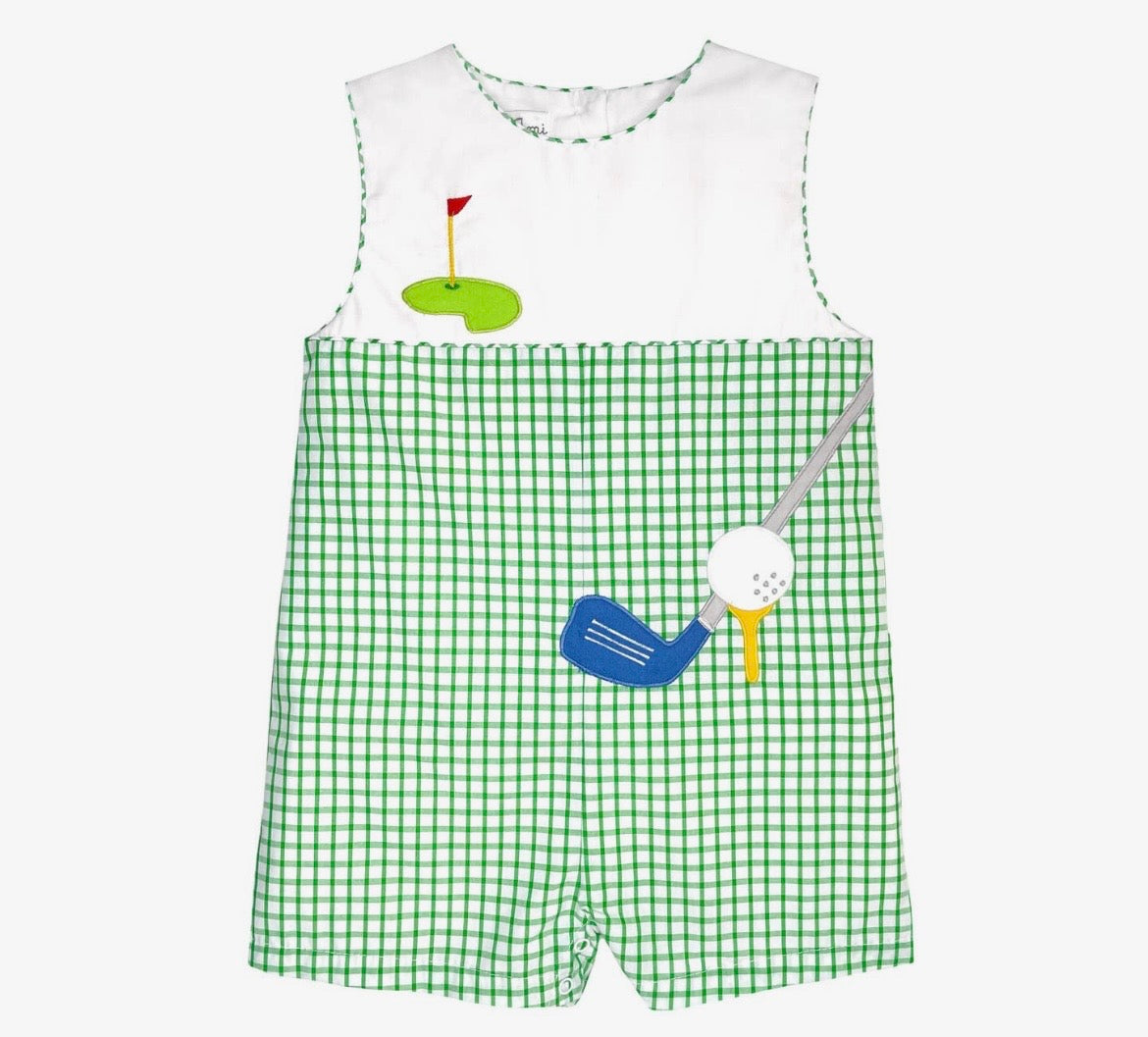 Petit Ami Sunsuit with Golf Appliqué