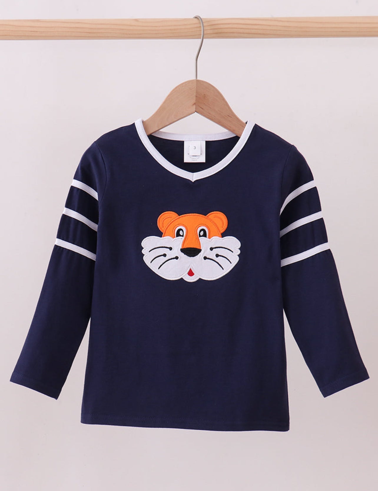 Auburn Tiger Strip Sleeve Shirt