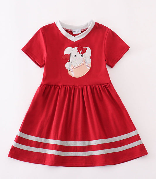 Bama Elephant Appliqué Dress