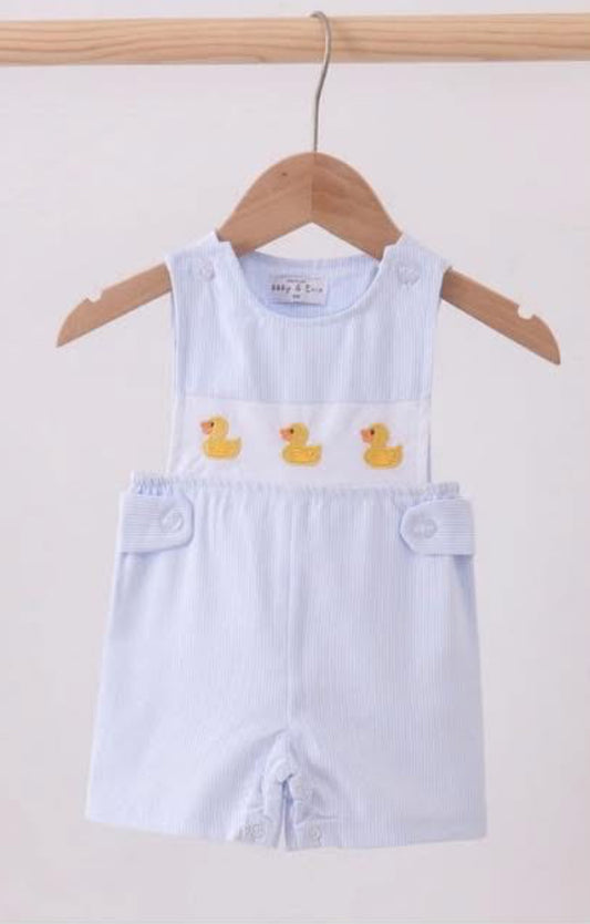 Blue Duck Embroidery Striped JonJon