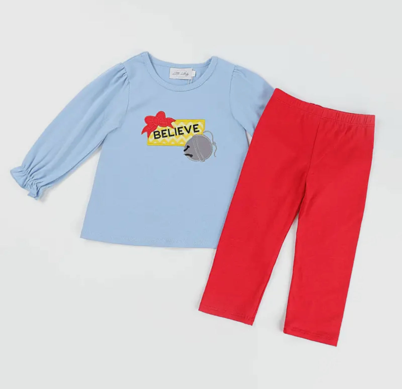 Little Lullaby Girls I Believe 2pc Pant set