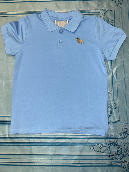 Lil Cactus Blue Dog Polo