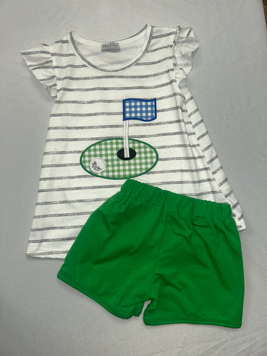 Par Girls Golf 2-Piece Shirt + Short Set