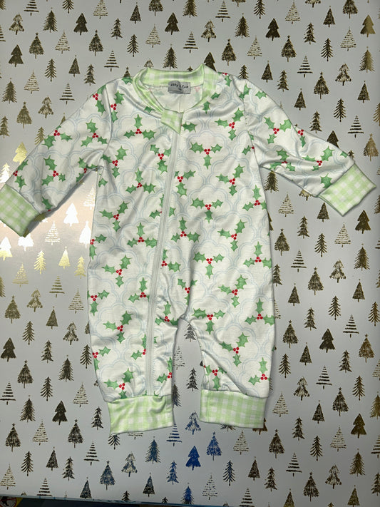 Abby & Evie HOLLY Jolly Onesie
