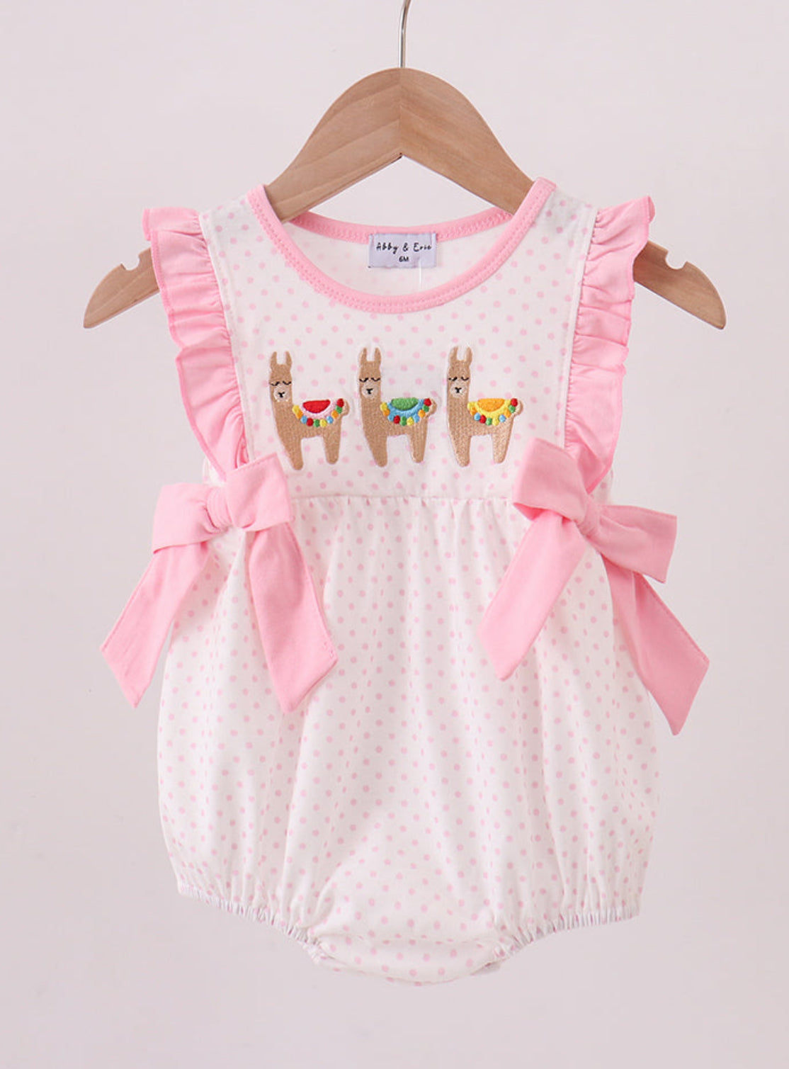 Abby & Evie Girls Embroidered Alpaca 2 pc outfit