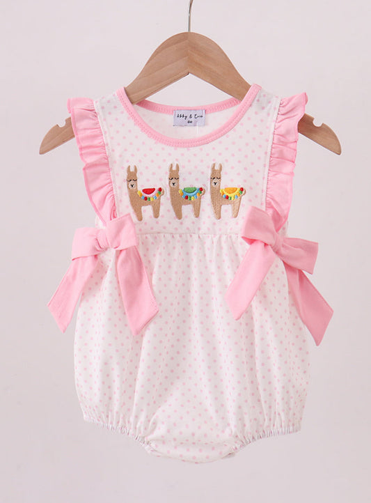 Abby & Evie Girls Embroidered Alpaca 2 pc outfit