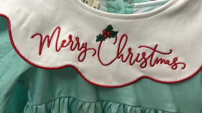 Marie Nicole Girls Script Merry Christmas 2pc Pants Outfit