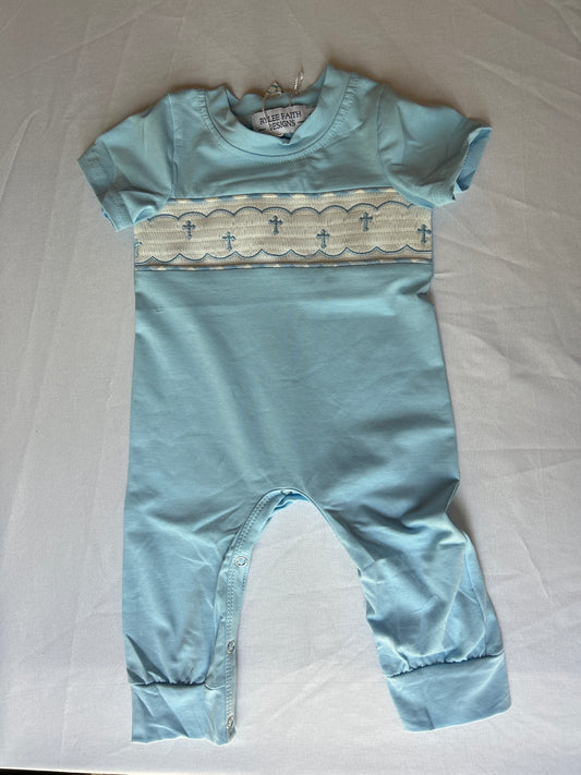Boys Smocked Cross Longall