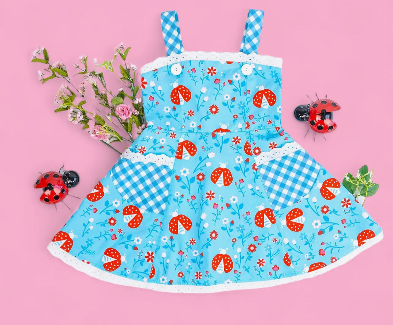Posh Pickle Vintage Ladybug Dress