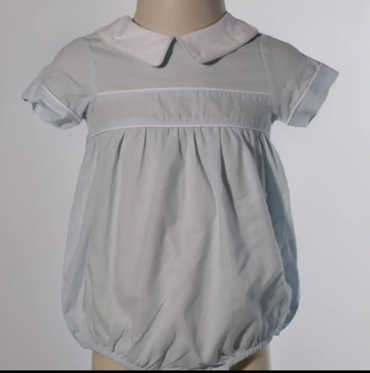 Hello Bebes Baby Boys Blue Bubble with Peter Pan Collar