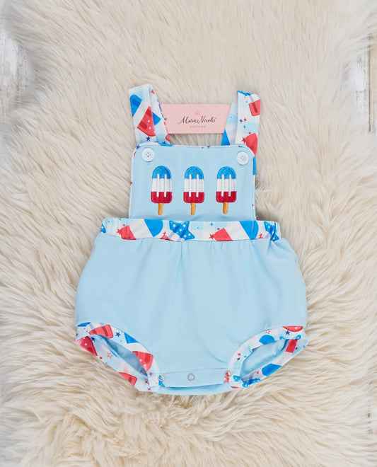 Marie Nicole Patriotic Popsicle  Bubble Outfit