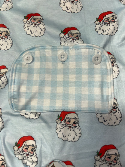 Abby & Evie Blue Santa Onsie