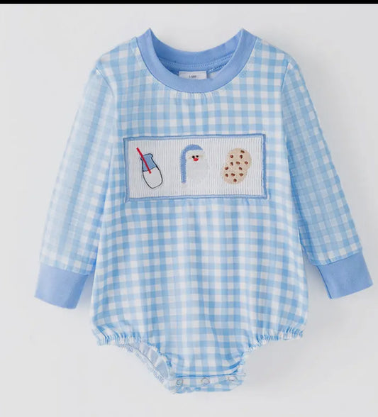 Auraquise Boys Smocked Santa Snacks
