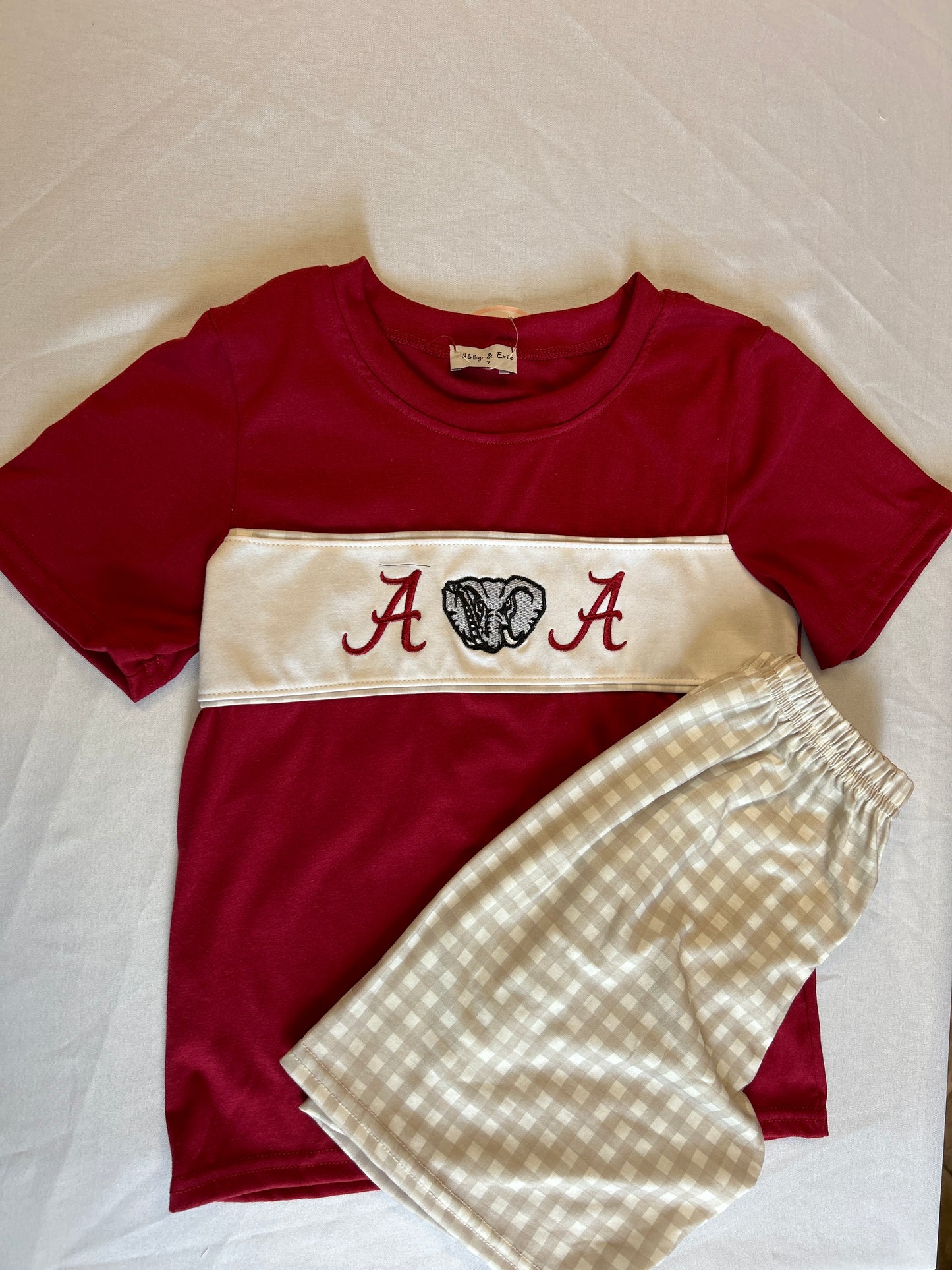 Boys Script A Shirt + Short Set