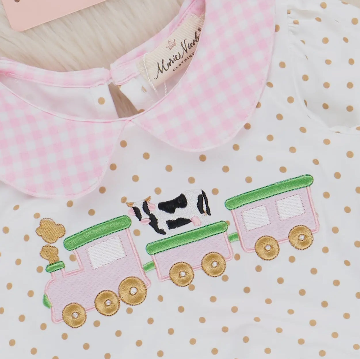 Pink Farmyard Express Ruffle Bubble