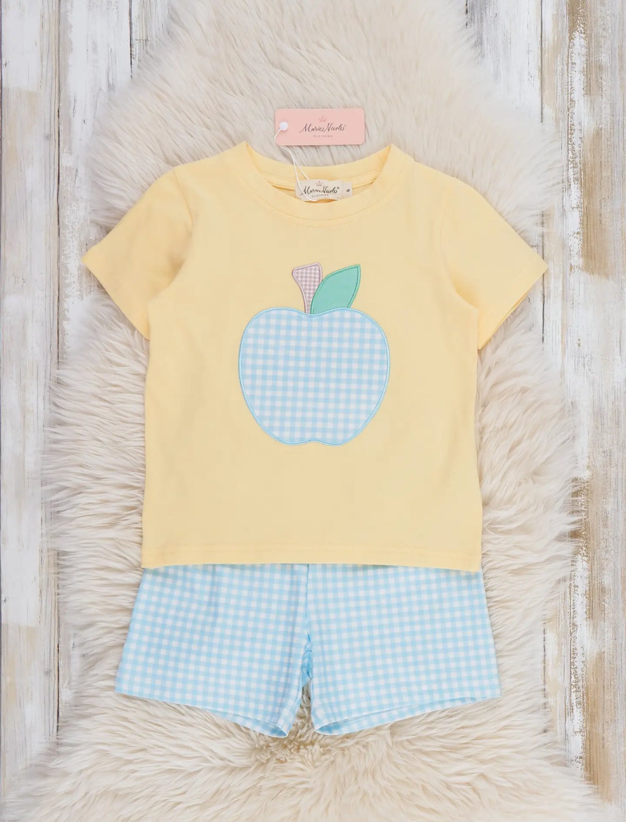 Marie Nicole Boyd Apple Gingham 2pc Outfit