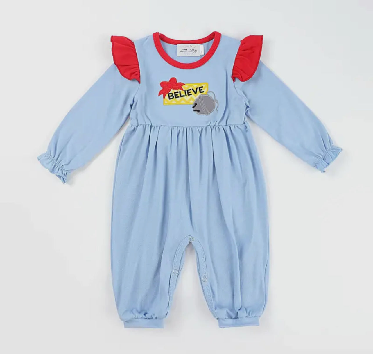 Little Lullaby Girls I Believe Romper