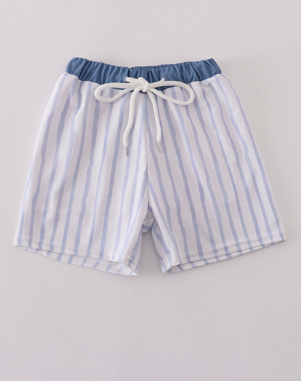 Blue Stripe Boy Swim Trunks